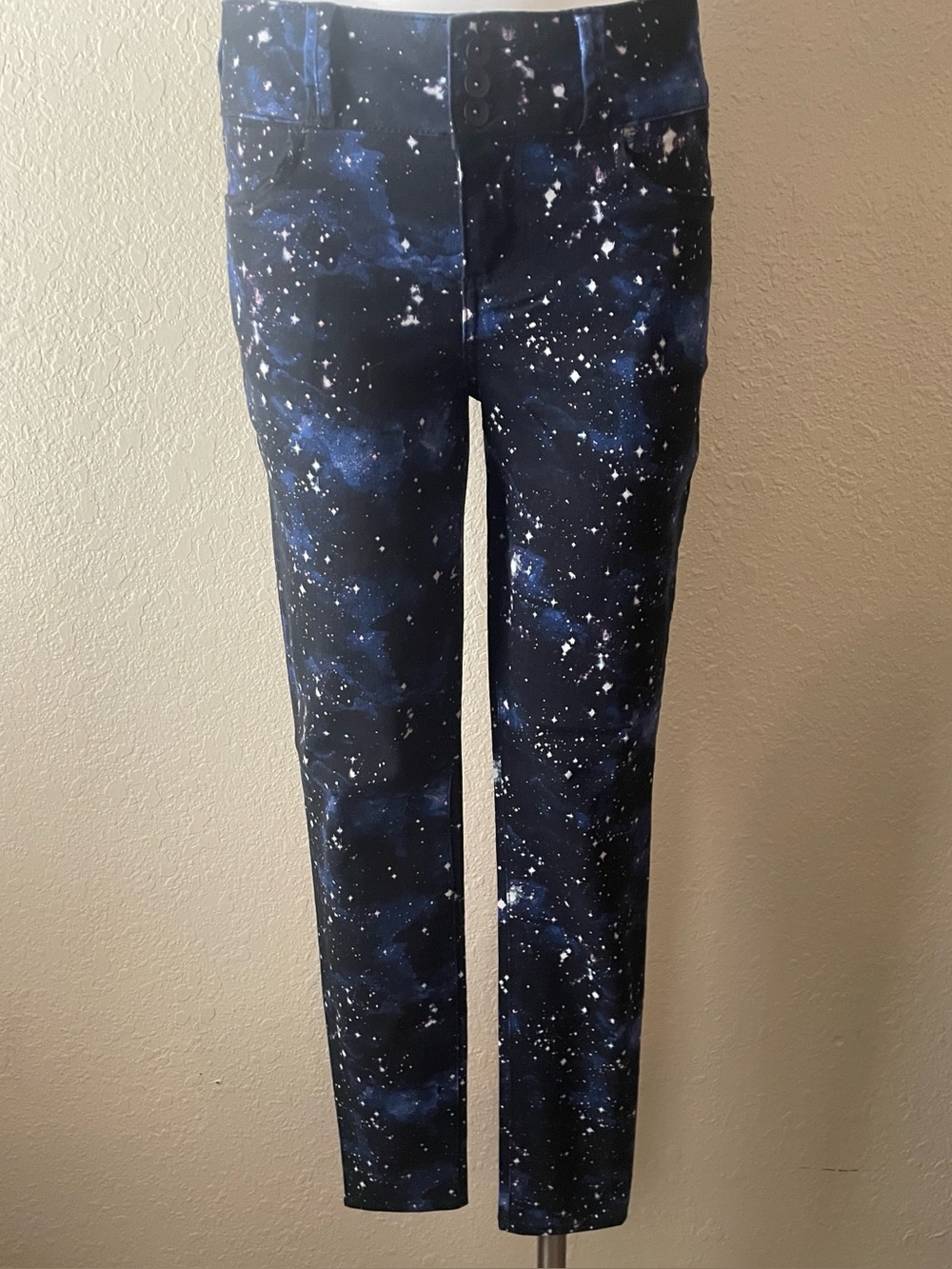 Blackheart Blue Galaxy Print Pants